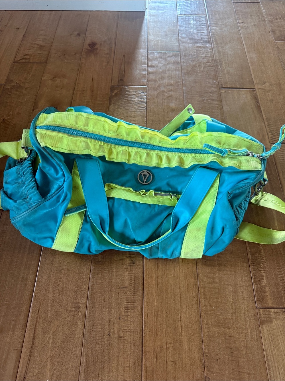 Ivivva Teal and Neon Yellow Women’s Duffel Bag